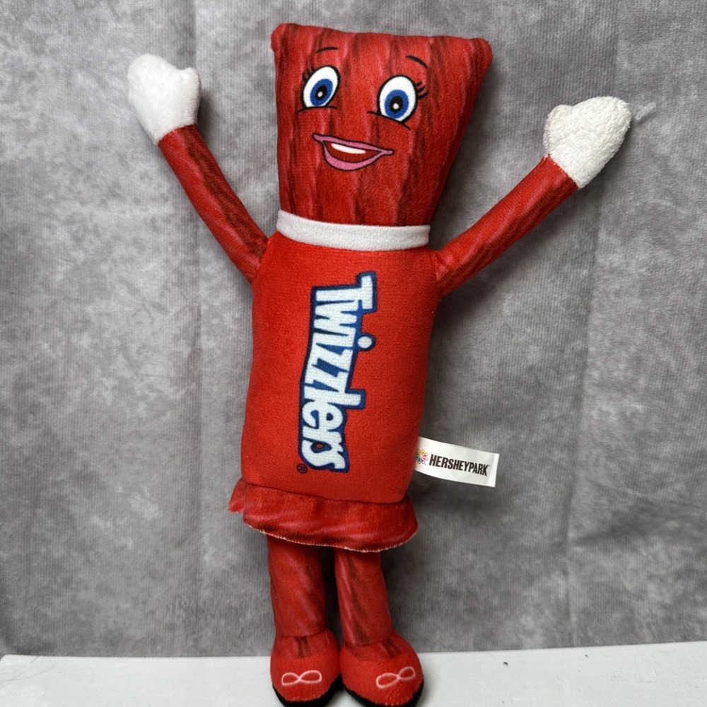 Twizzlers Hershey's Chocolate World Plush Stuffed Animal ‎ Red Licorice Doll 11"